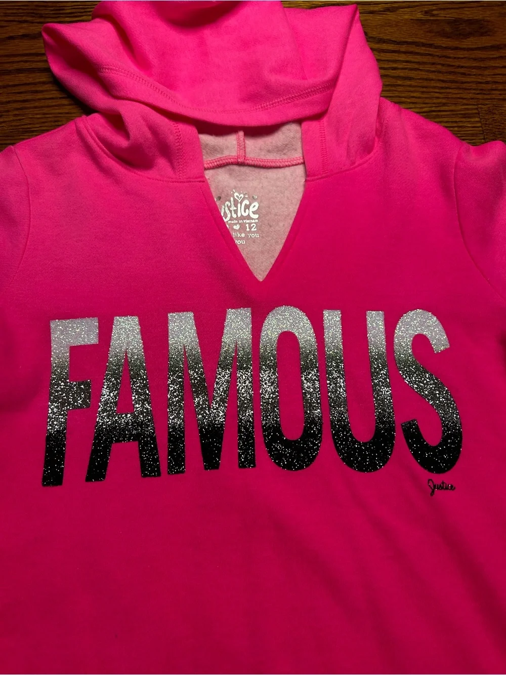 Justice hot pink